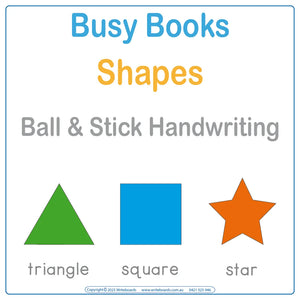 Teach Your Child Shapes, Shapes Busy Book, Shapes Quiet Book, Learning Shapes