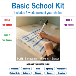 Basic School Kit for home schooling and classroom handwriting practice