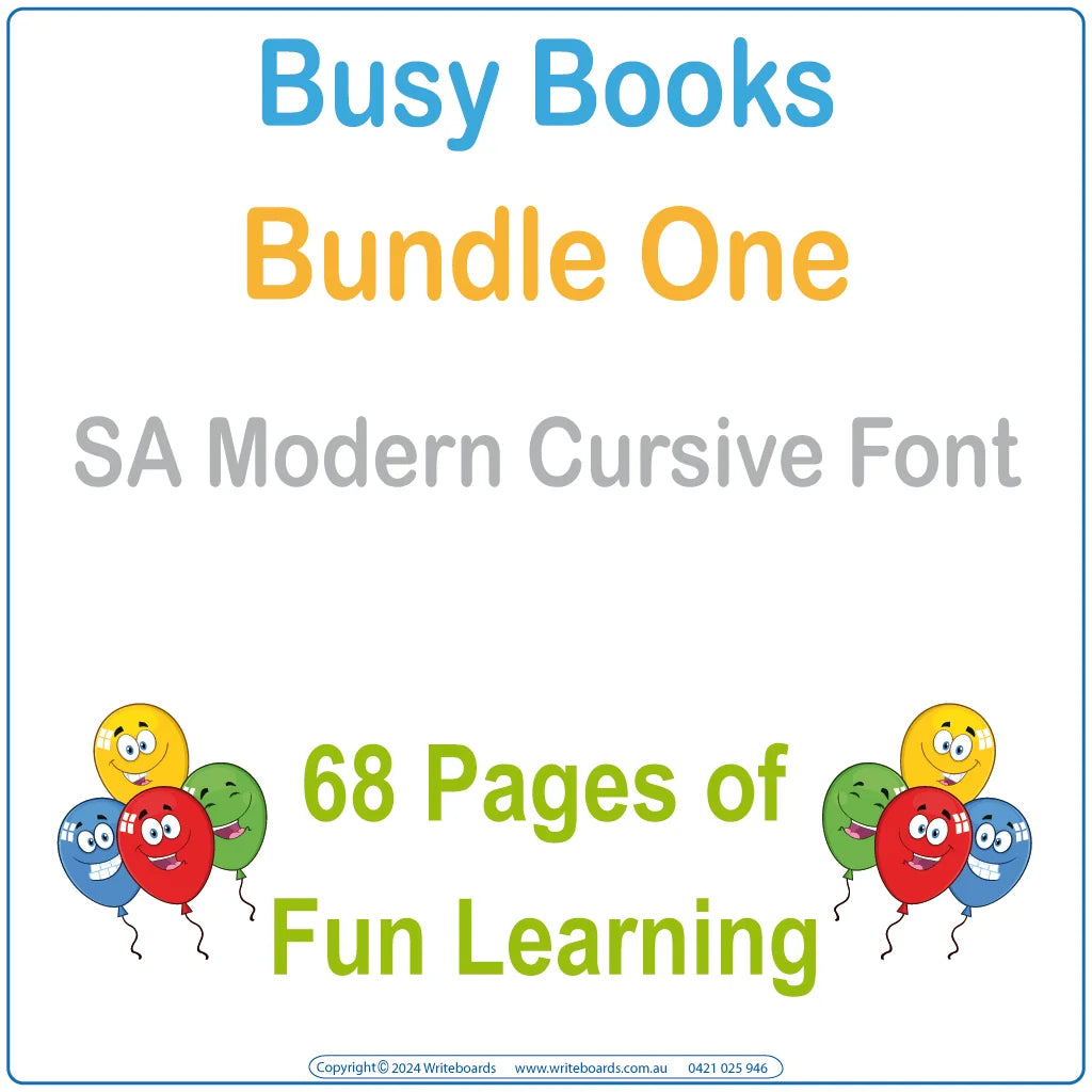 SA Modern Cursive Busy Book Bundle One is perfect for teaching early skills in your classroom