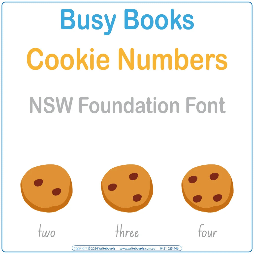 NSW Foundation Font Counting Busy Book has 21 pages of hands-on activities to teach numbers