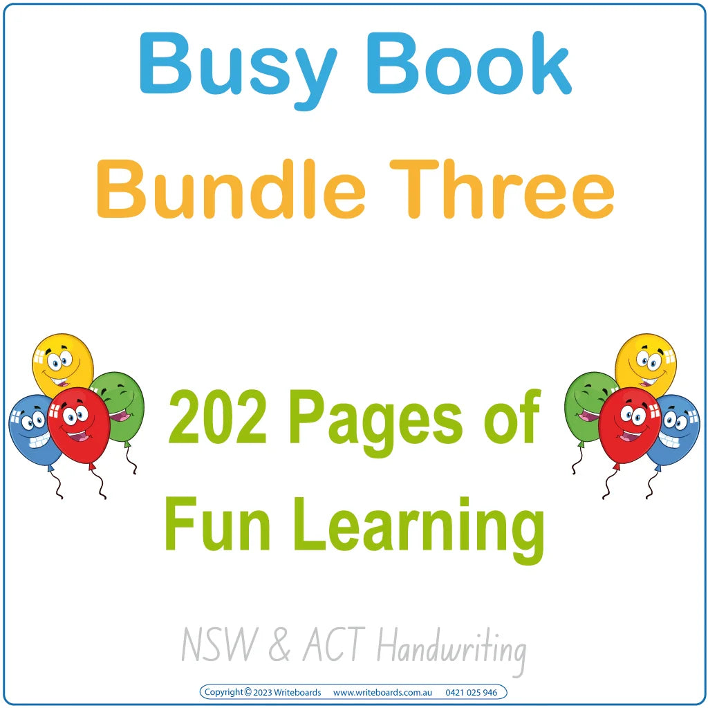 NSW Busy Book Bundles for Kids, NSW Quiet Books, ACT Busy Book Bundles, ACT Quiet Books