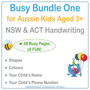 Busy Book Bundle One for Aussie Kids in NSW & ACT aged 3+