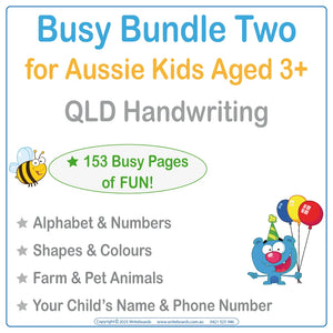 Busy Book Bundle Two for Aussie Kids in QLD aged 3+ include 8 Busy Books