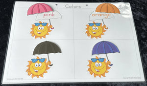 Colors Busy Book for kids aged 3+, Teach your students colours with our Color Busy Book