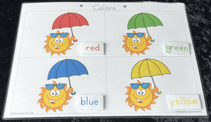 Colors Busy Book for kids aged 3+, Teach your students colours with our Color Busy Book