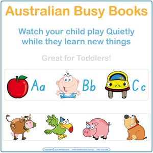 Our Australian Busy Books come with our 100% Money Back Guarantee, Aussie Busy Books for Toddlers