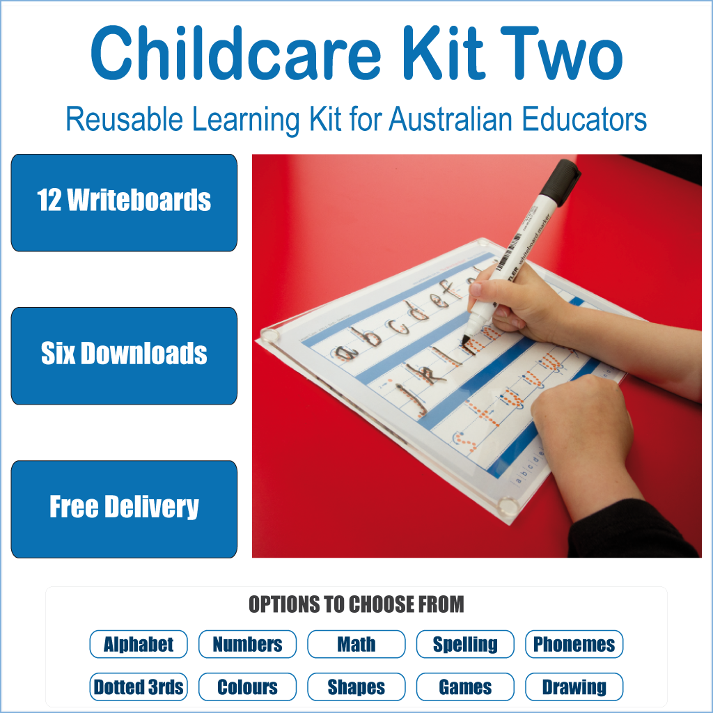 Eco-Friendly Reusable Writeboards and Worksheets to Prepare for School Readiness, Australian Childcare Reusable Resources for Educators