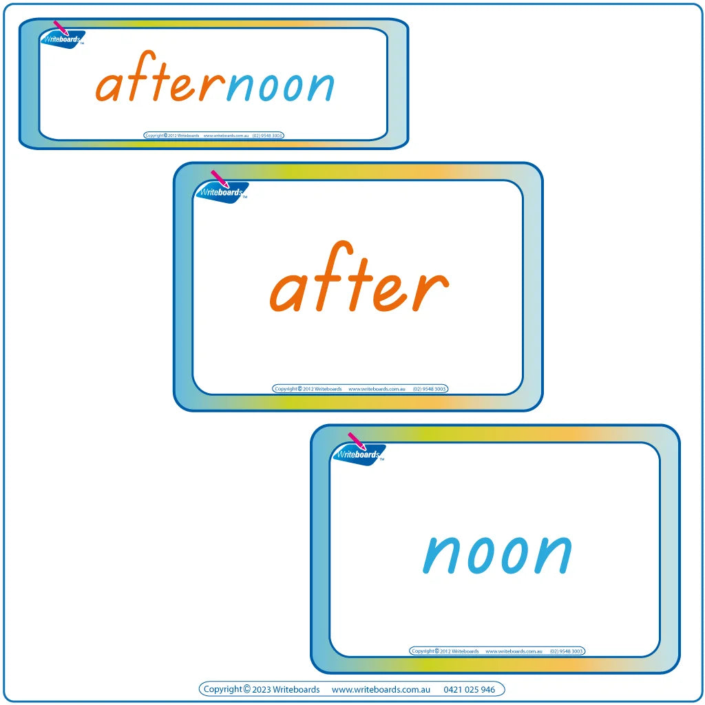 Teach compound words with TAS Modern Cursive Font Colour Coded Flashcards & Worksheets