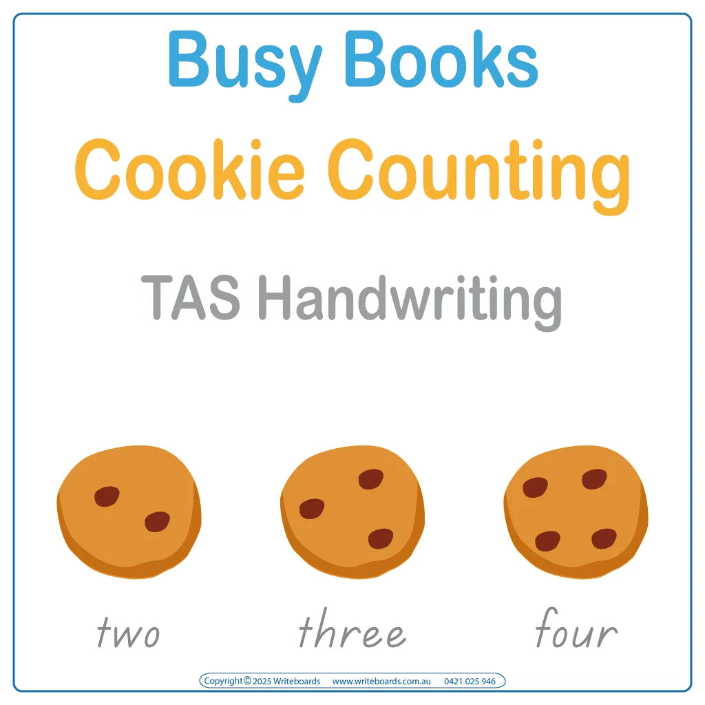 Teach Your Child How to Count using TAS School Handwriting for ages 3+