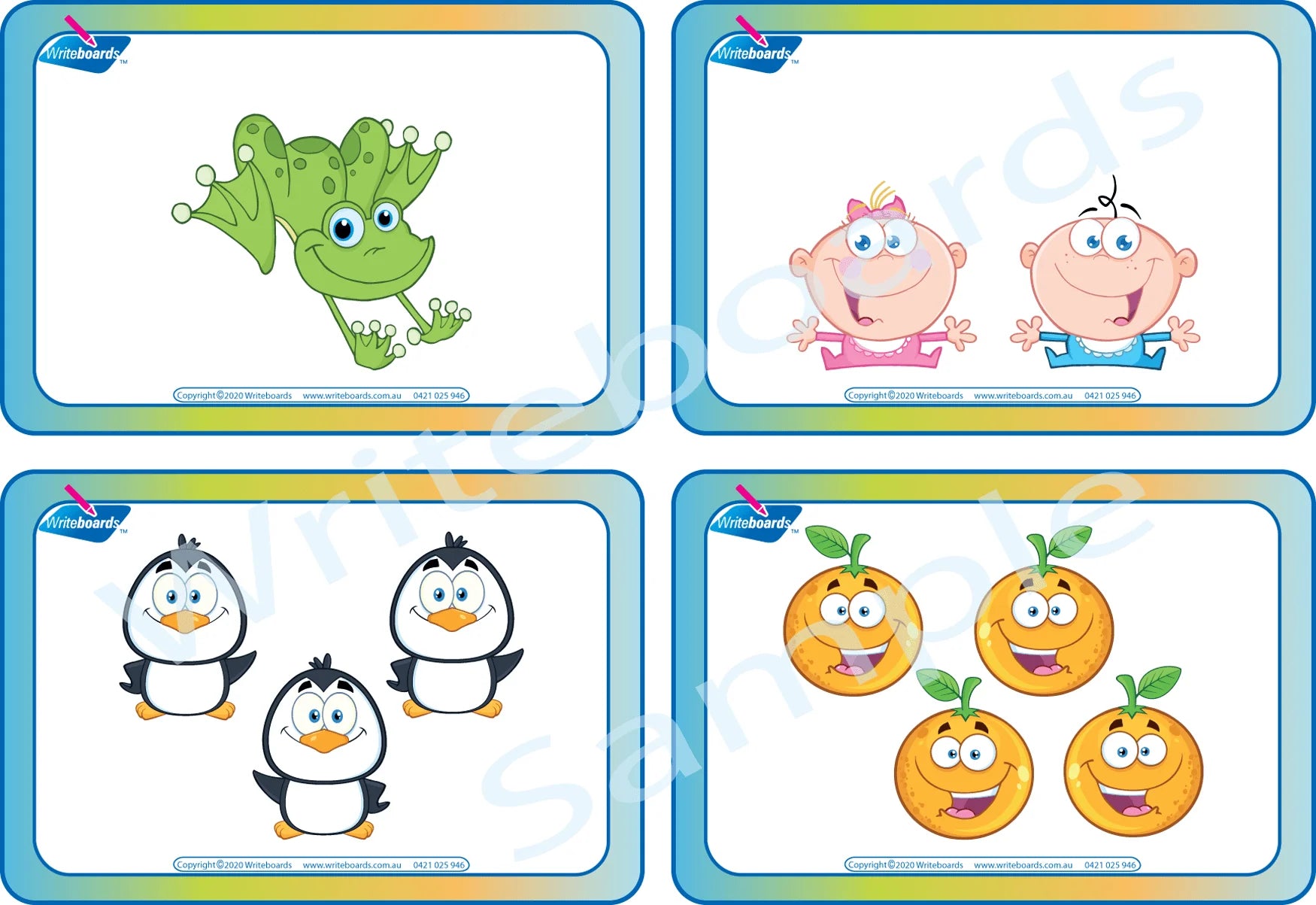 Colourful Counting Flashcards for Teachers & Educators for Ages 3+