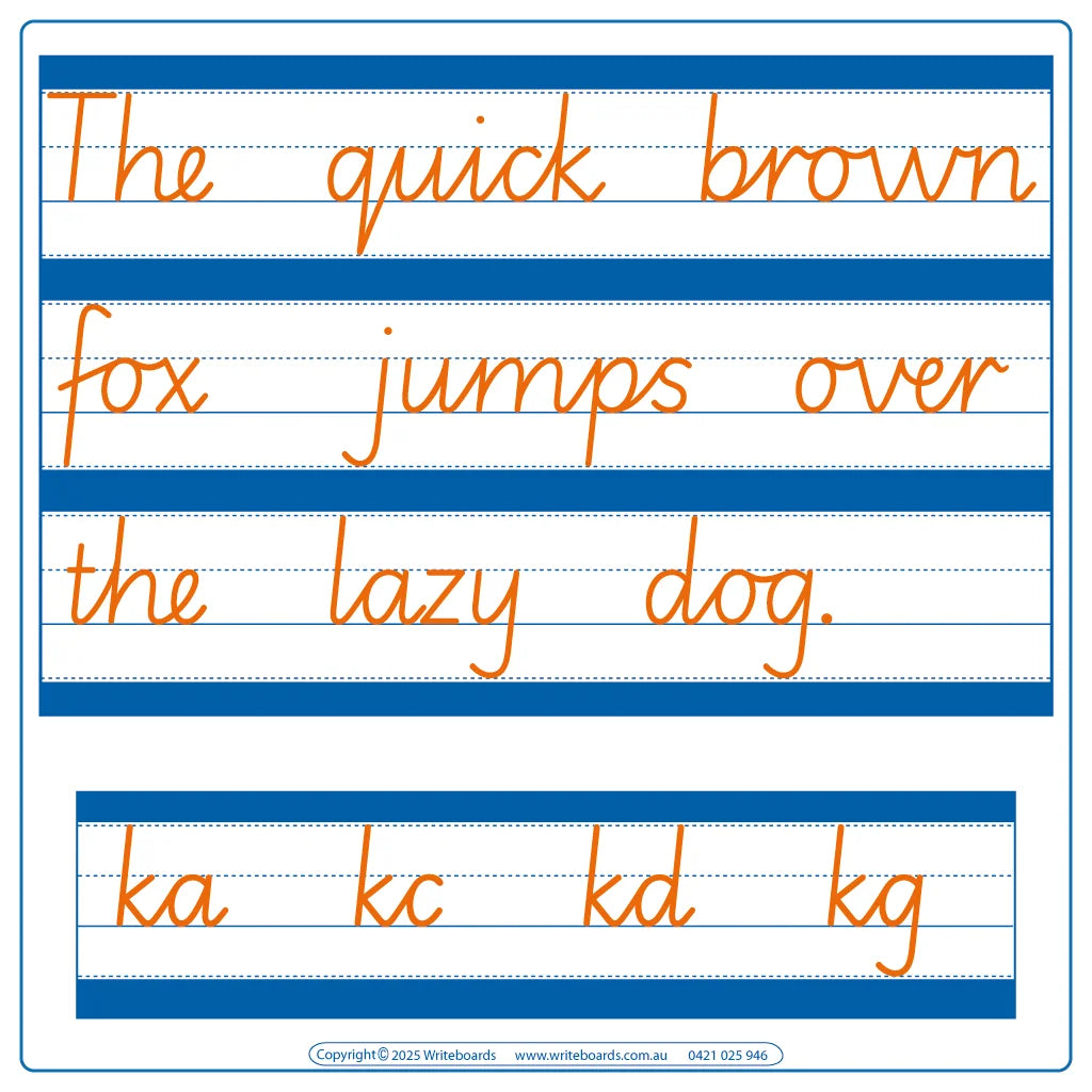 SA Modern Cursive Font Cursive Handwriting Worksheets for kids in SA