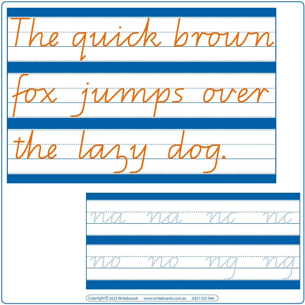 QLD Beginners Font Cursive Writing Worksheets for Parents