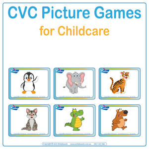 CVC Picture Games for Childcare and Prep, CVC Picture Games for Preschool and Reception