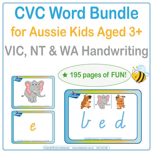 Help Your Child Spell CVC Words & Games Bundle for VIC & WA Kids Aged 3+
