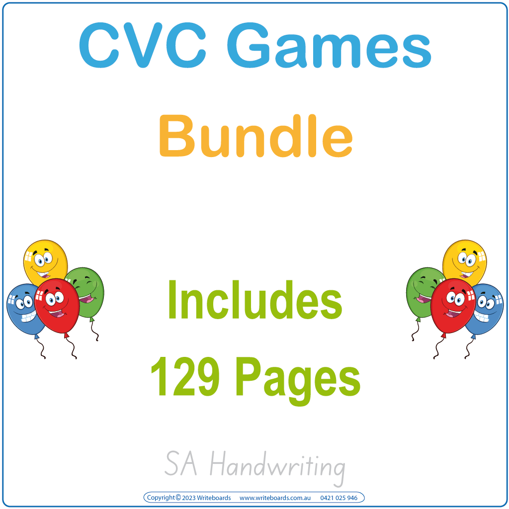 Teach your child to spell with SA CVC Bundle making spelling fun for aged 2+