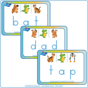 CVC Flashcards Middle Letter a