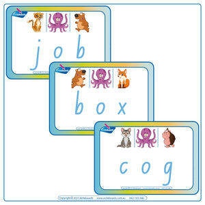 CVC Flashcards Middle Letter "o" for NSW Foundation Childcare and Preschool