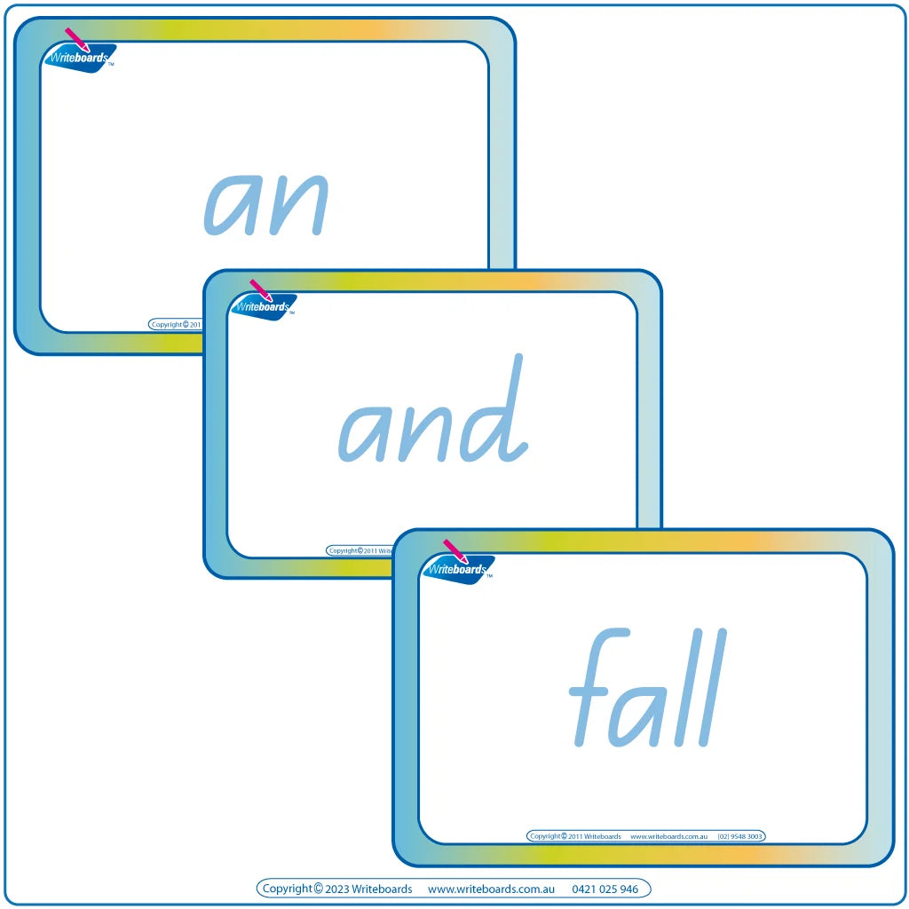 QCursive Font Dolch Words Flashcards for Teachers, QLD Early Stage One Teaching Resources