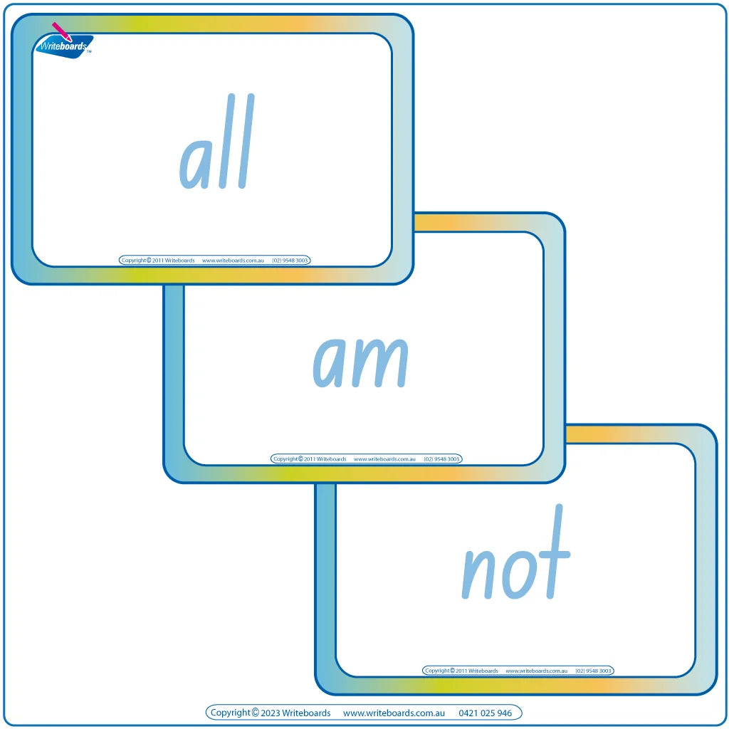 Teach your Child to Read with our NSW Sight Word Flashcards, ACT Sight Word Flashcards