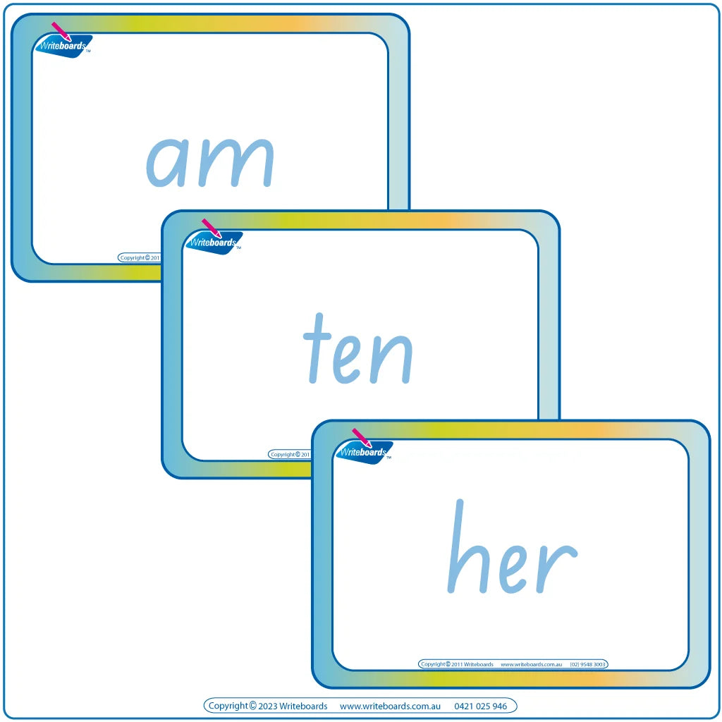 Aussie School Starter Kit includes Sight Word Flashcards, Teach your child Aussie Sight Words 