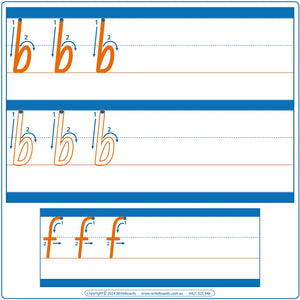 NSW Foundation Font Dotted Third Letter Alphabet Worksheets for Early Stage One Teachers, Teachers Alphabet Resources