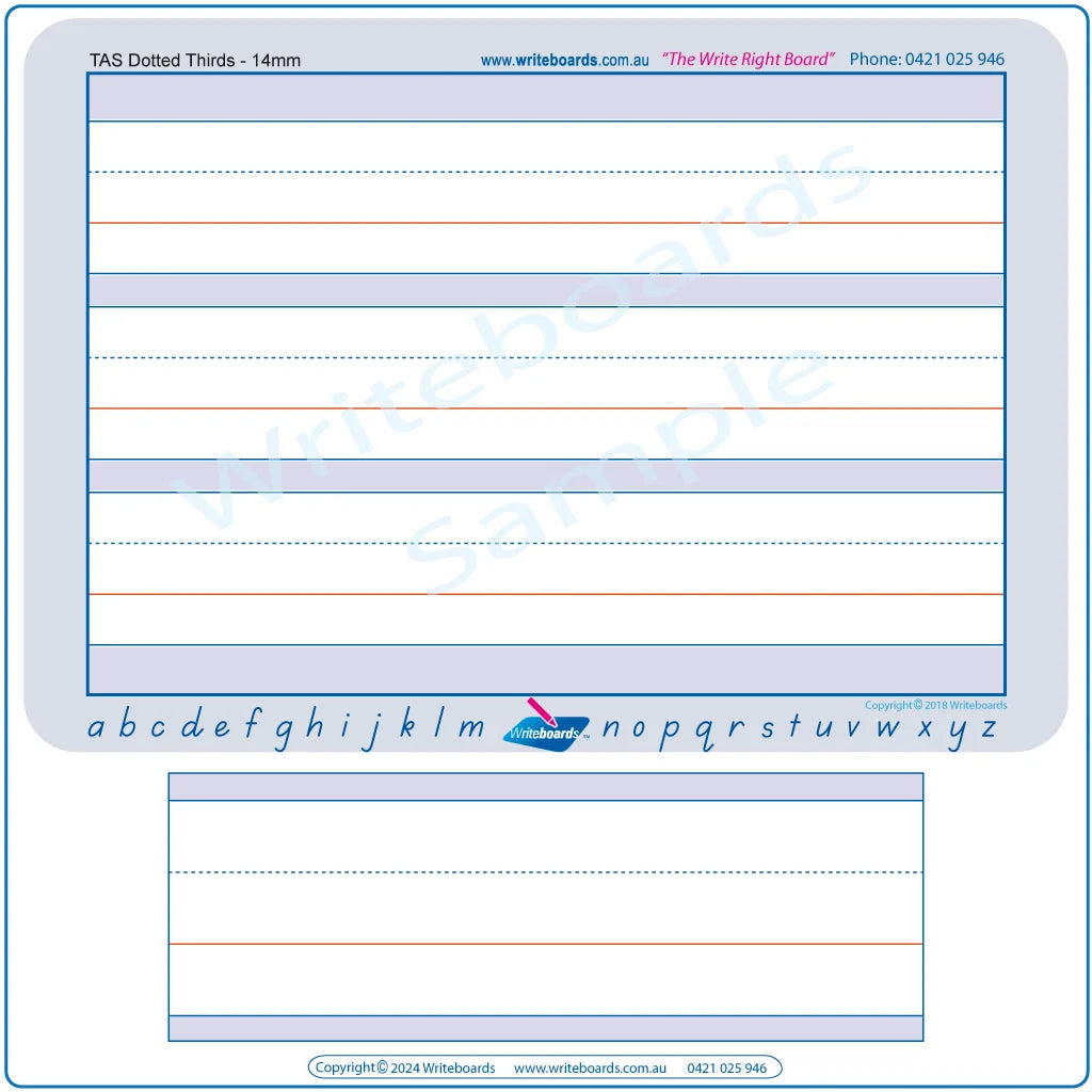 TAS Modern Cursive Font Dotted Third Lines Worksheets for Teachers, TAS Dotted Third Line Worksheets