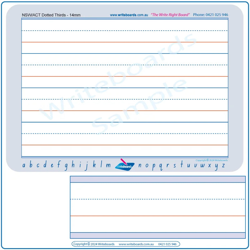 Australian Dotted Third Lines for School, Aussie Dotted Third Lines for teach your child letters