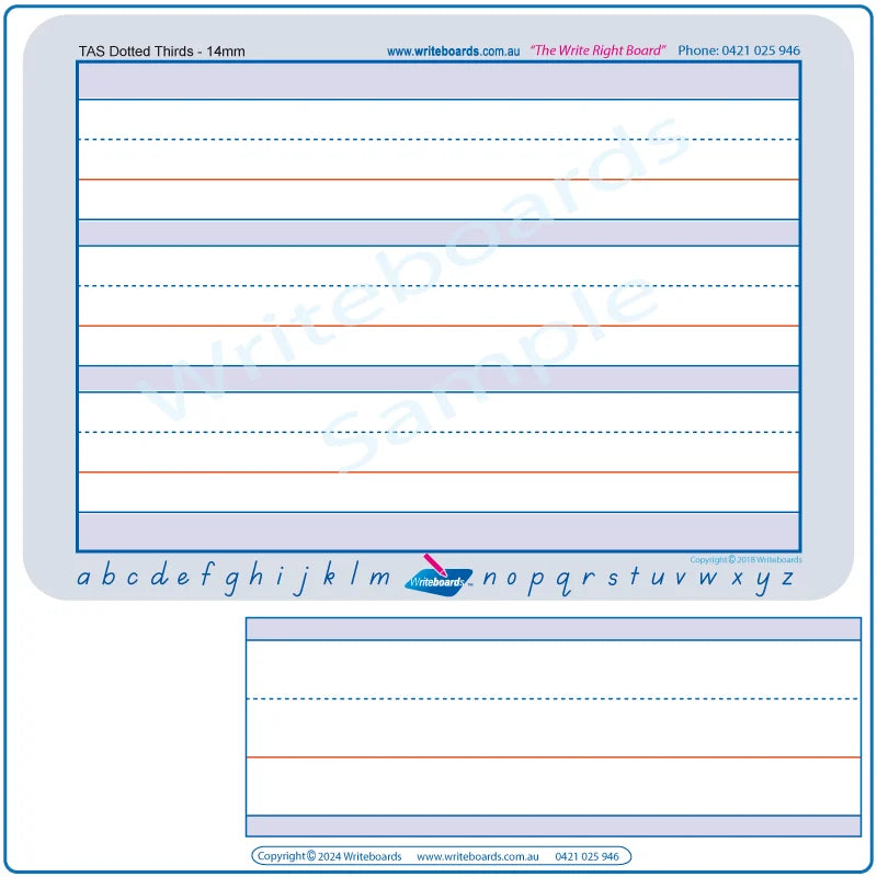 Practice forming TAS Alphabet using are Dotted Third Lines, TAS Dotted Third Lines