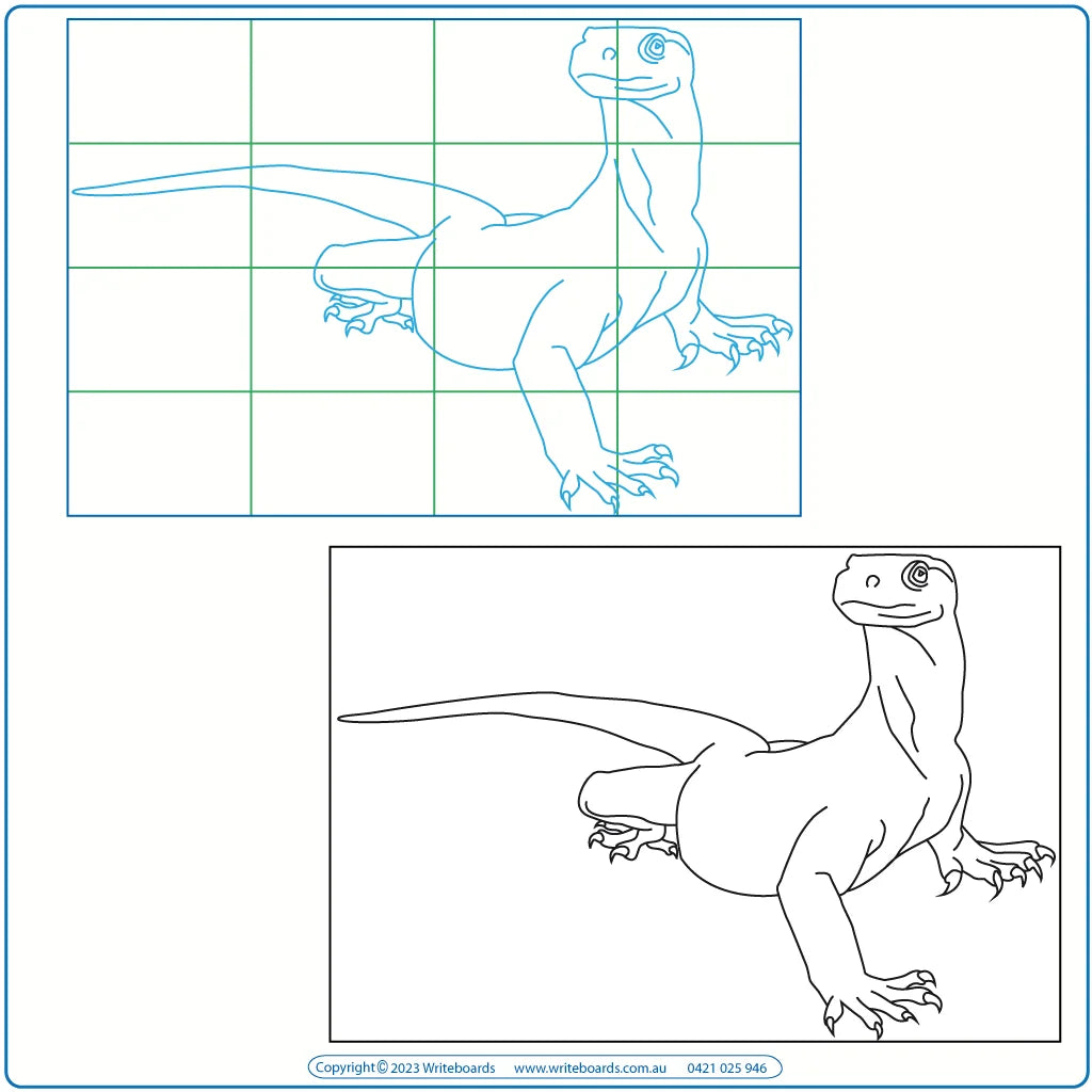 Teach Your Students to Draw Australian Animal using a Grid, Teachers Drawing Worksheets