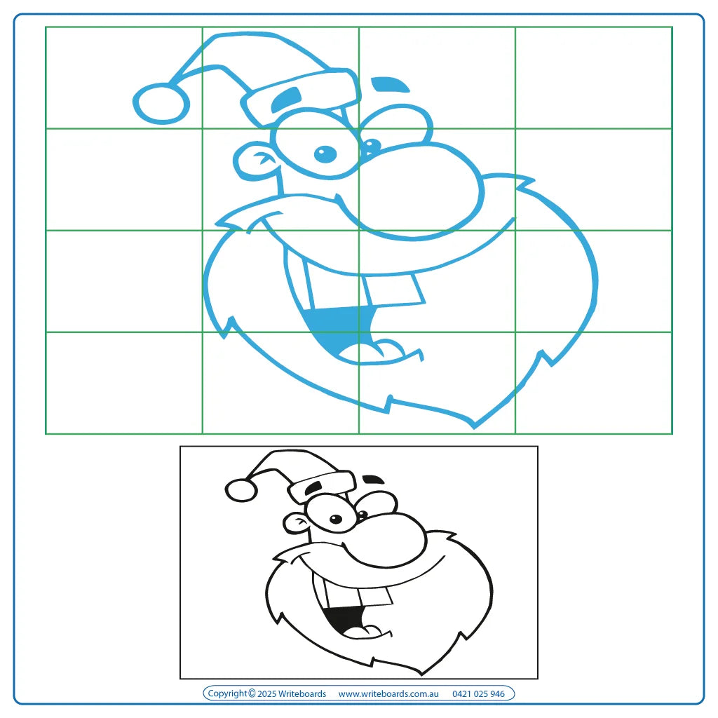 Christmas-themed drawing worksheets for teachers with step-by-step instructions