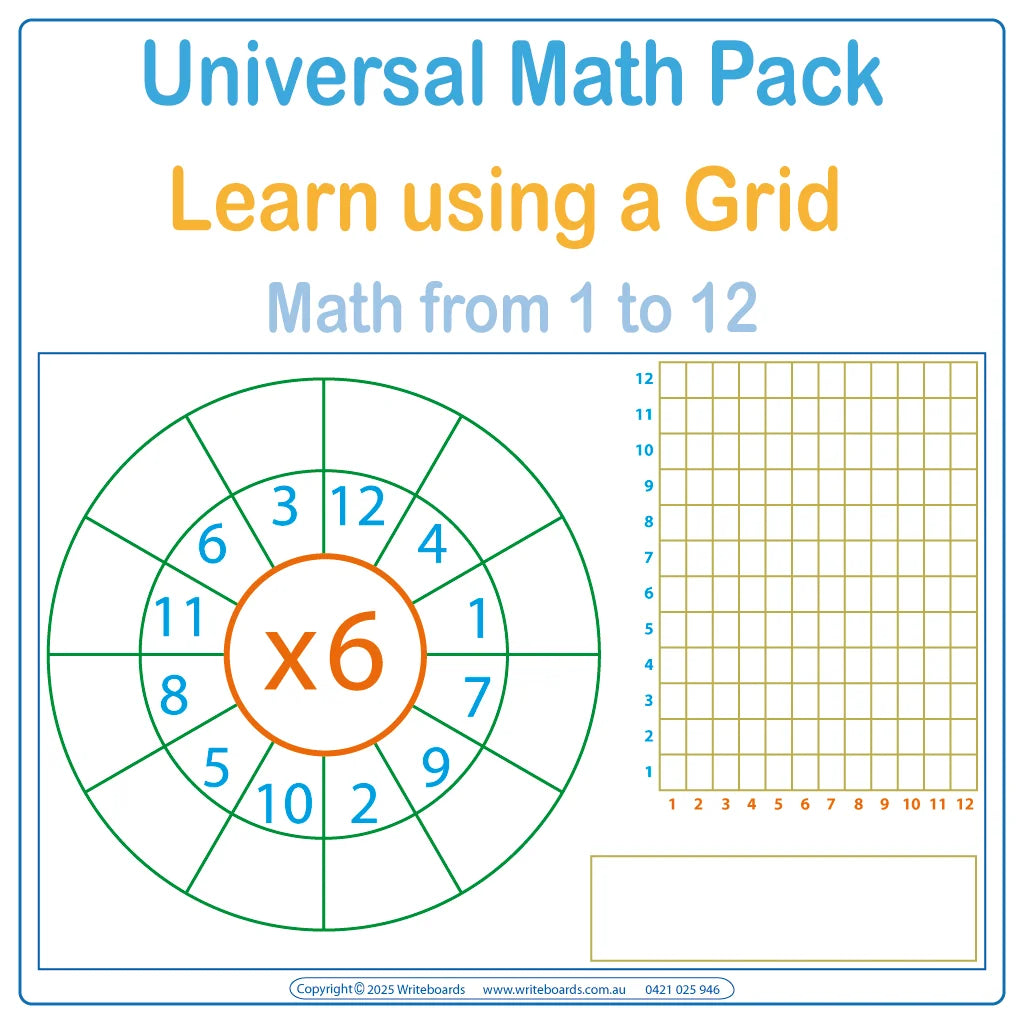 Easy Math Worksheets for Your Child, Learn Math the Easy Way using Grids