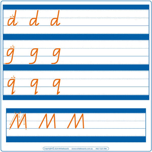 QLD Modern Cursive Font Family Letter Alphabet Worksheets for Teachers, QLD Early Stage One Teaching Resources