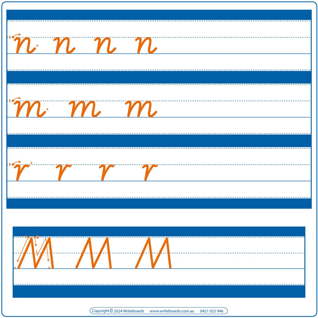 Family Letters - VIC Modern Cursive Font - Writeboards