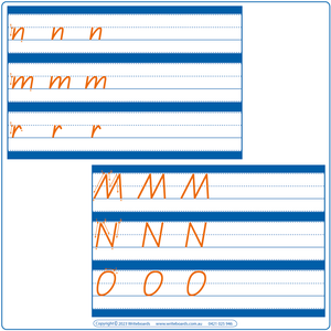 Teach Your Child NSW Letter Formation using Letter Families, NSW Letter Family Worksheets, ACT Family Worksheets