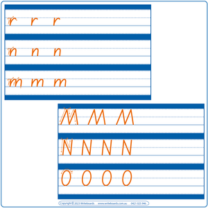 Teach Your Child SA Letter Formation using Letter Families, SA Letter Family Worksheets