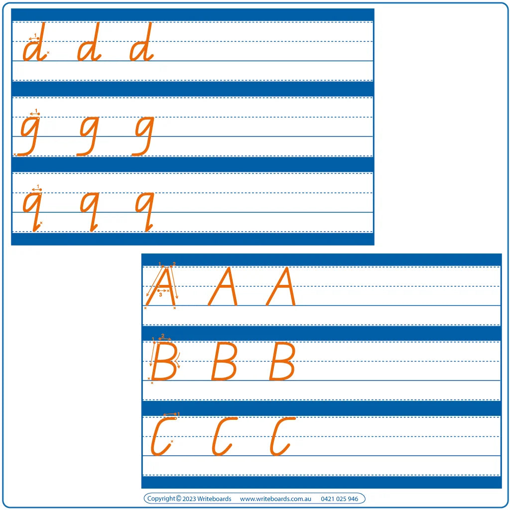 QLD Beginner Font Family Letter Handwriting Worksheets for Parents