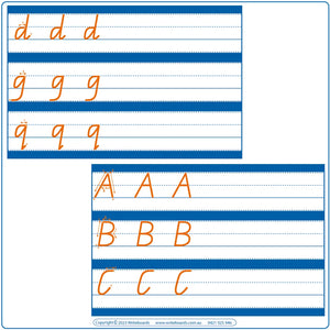 QLD Beginner Font Family Letter Handwriting Worksheets for Parents