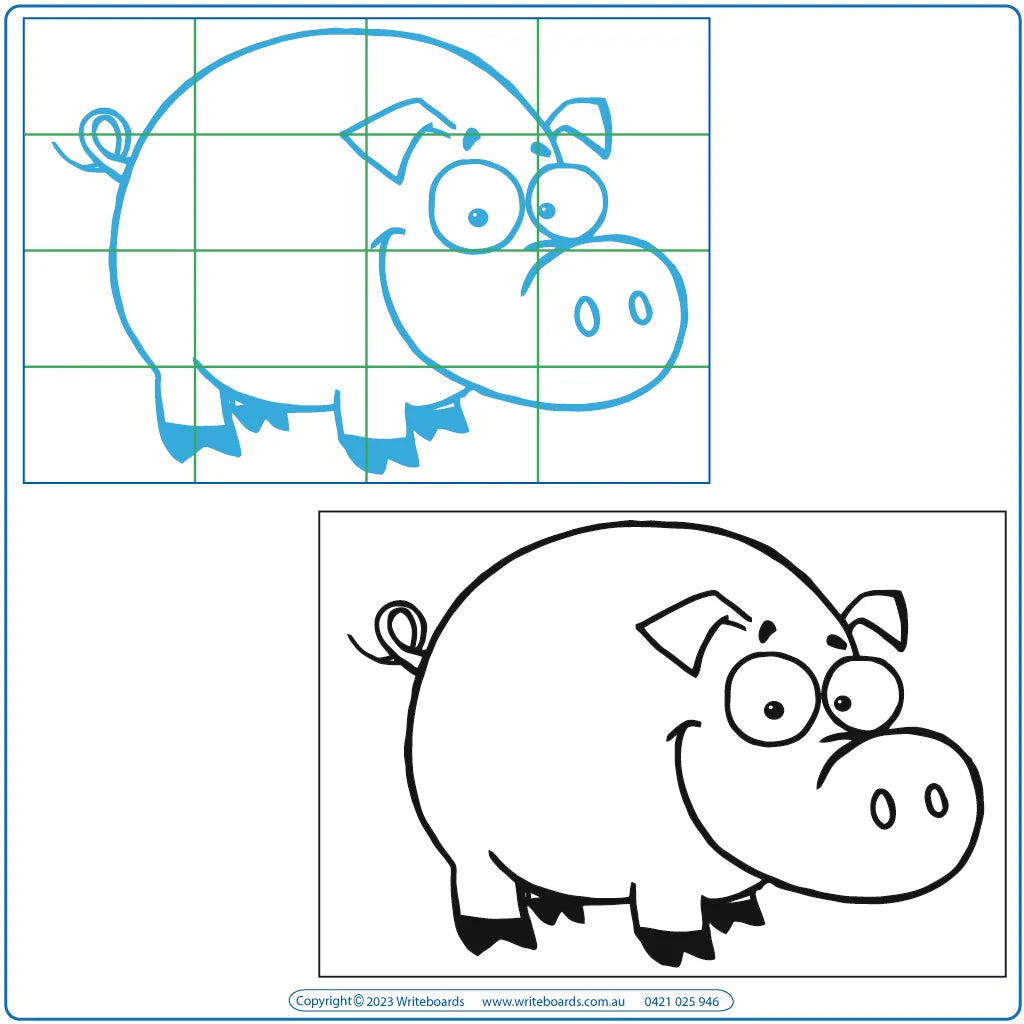 Teach your students to draw farm animals step by step with these easy worksheets for beginners