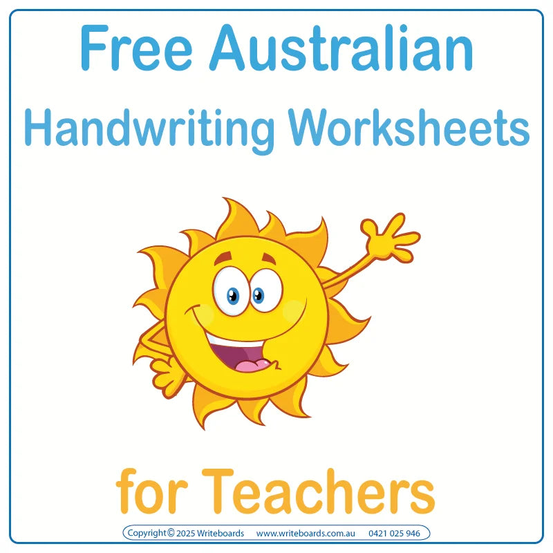 Australian Write FREE Australian Handwriting Worksheets for Teachers - Writeboards