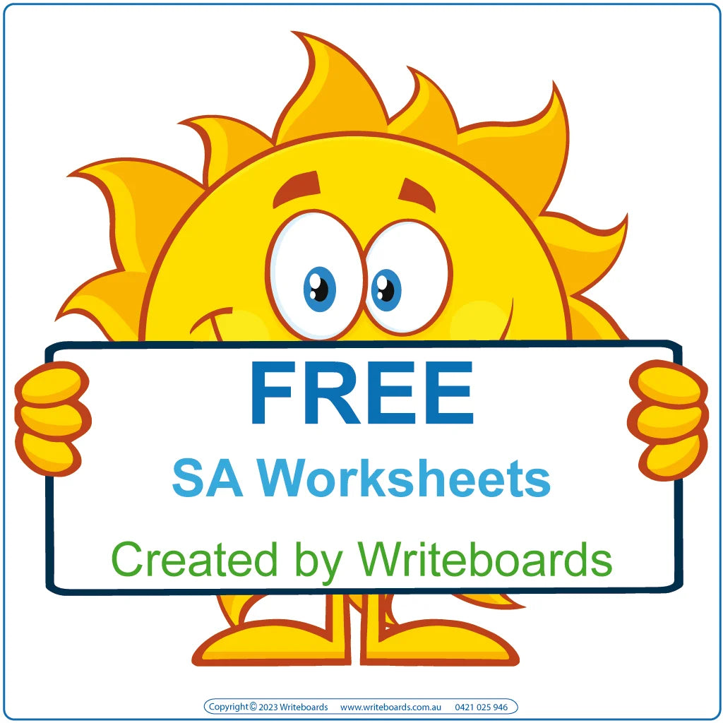 SA Modern Cursive Font | Writeboards | Children’s Writing Board