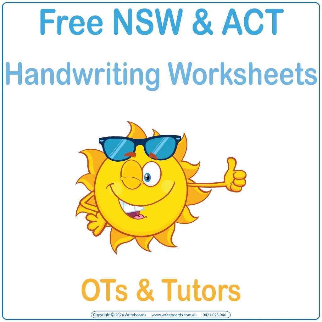 Free NSW Foundation Font Worksheets for Occupational Therapists, Free Downloadable & Printable NSW Worksheets for Tutors