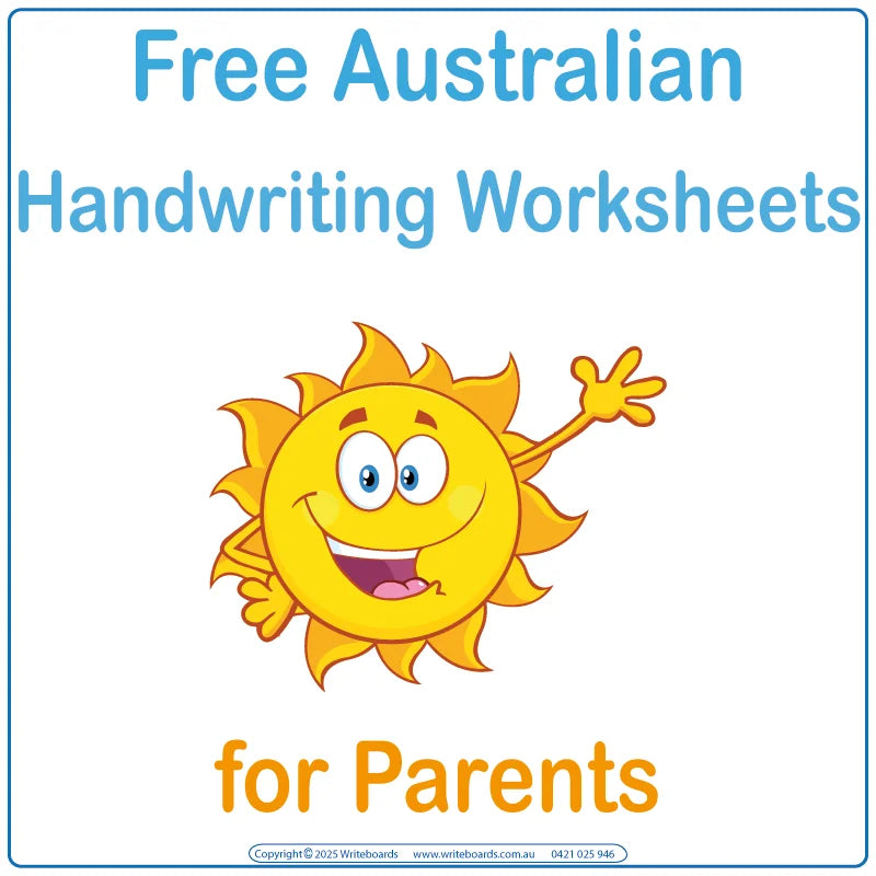 Free Australian Tracing Worksheets for Parents, Free Aussie Alphabet Worksheets