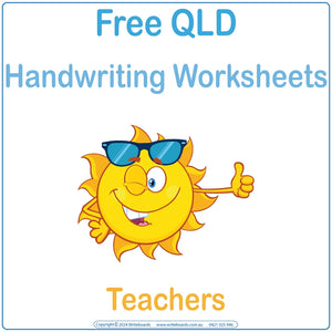 Free QLD Modern Cursive Font Worksheets for Teachers, Free Downloadable & Printable QLD Worksheets for Teachers