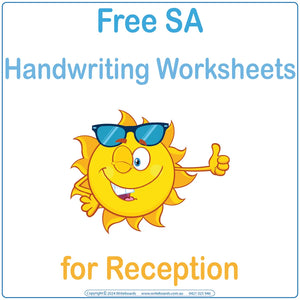 Free SA Modern Cursive Worksheets for Reception, Free Downloadable & Printable SA Worksheets for Reception Educators