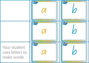 CVC Letter and Word Games for Childcare using QLD Beginner Font