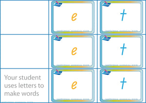 CVC Letter and Word Games for Childcare using QLD Modern Cursive