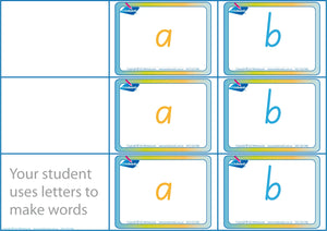 Teach spelling with our FUN CVC Letter Word Games in SA Modern Cursive Font