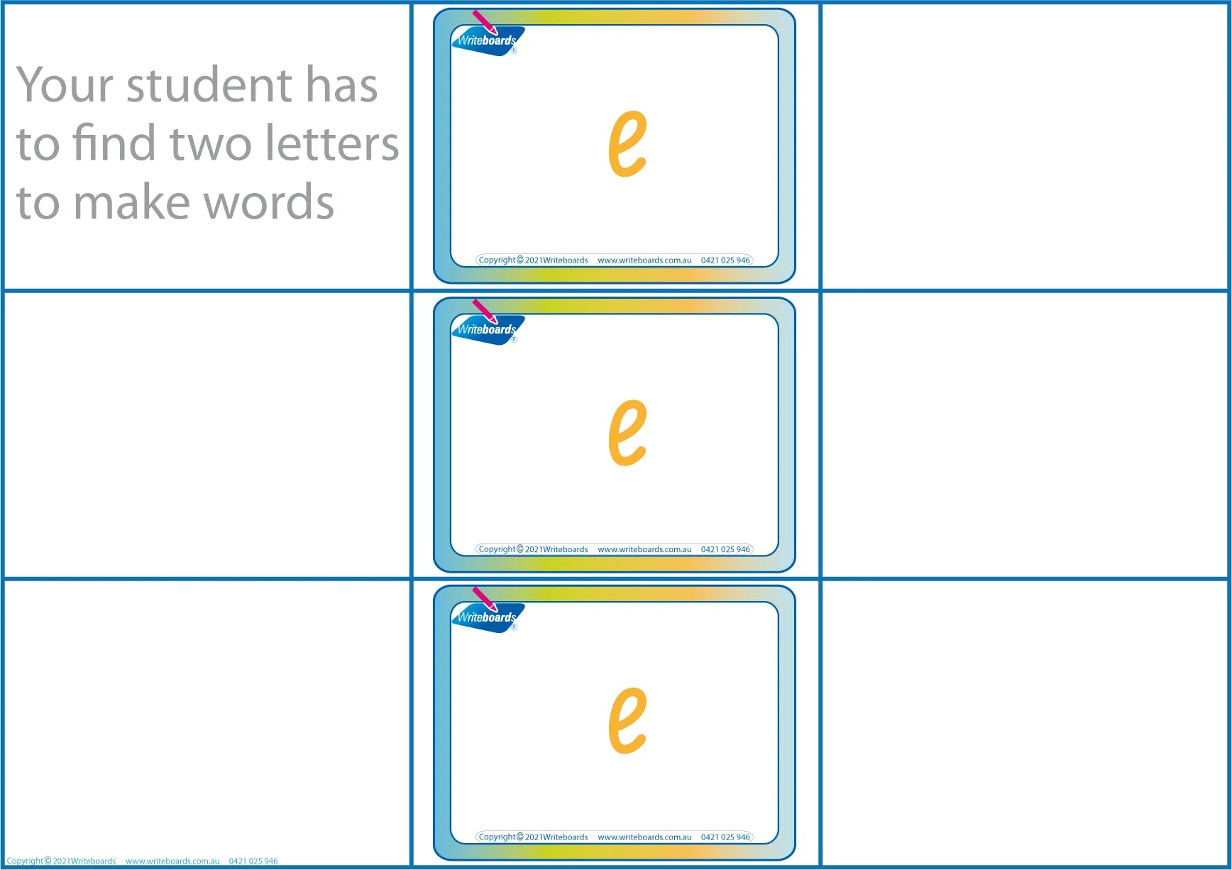 Teach spelling with our FUN CVC Letter Word Games in SA Modern Cursive Font