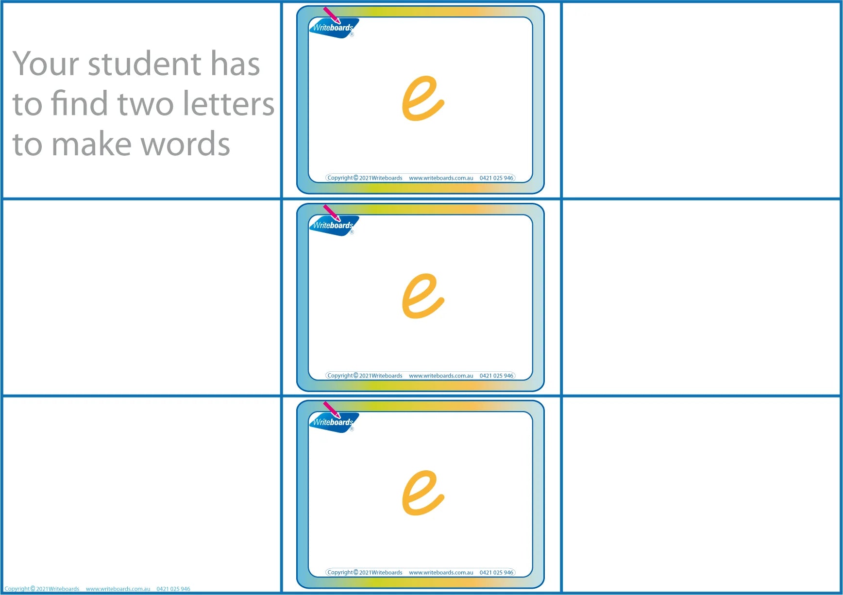 Teach spelling with our FUN CVC Letter Word Games in TAS Modern Cursive Font