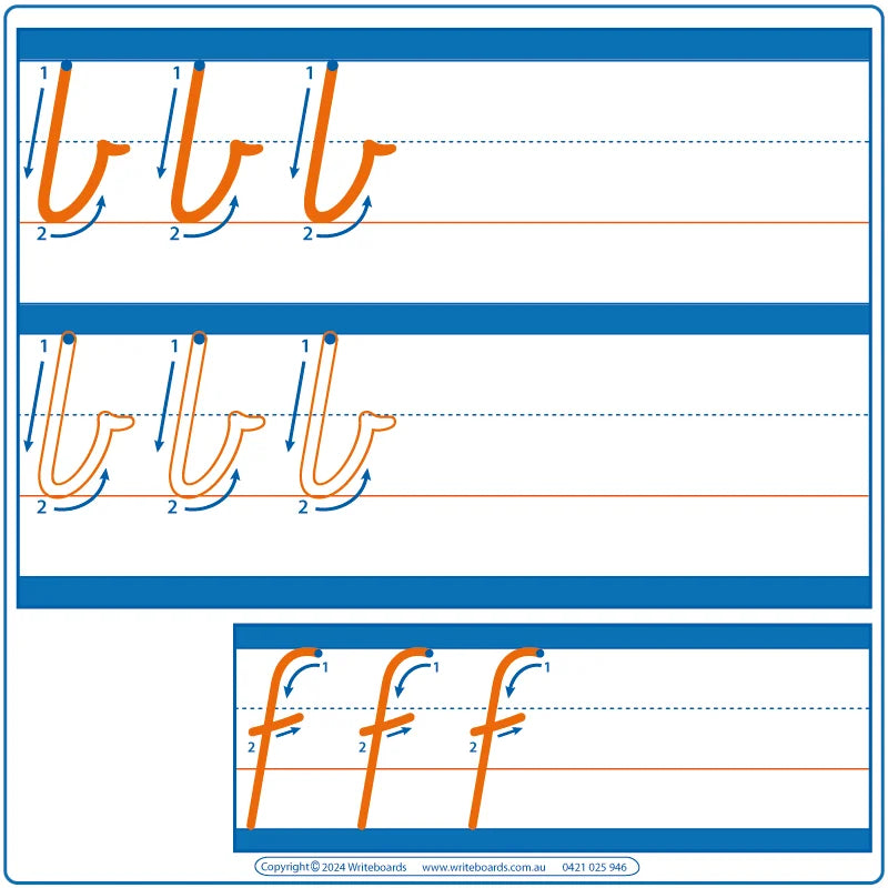 VIC School Starter Kit includes Large Dotted Third Worksheets, VIC Prep Lowercase Alphabet Tracing Worksheets